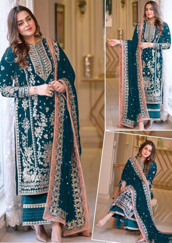 Afsafa Luxury Embroidered Chiffon Wedding Collection