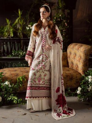 Ahmozi Presenting Crimson Lawn Collection
