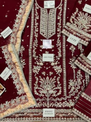 Afsafa Luxury Embroidered Chiffon Wedding Collection