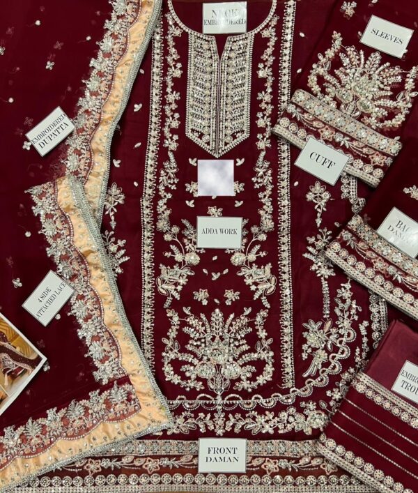 Afsafa Luxury Embroidered Chiffon Wedding Collection