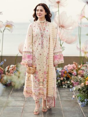 Premium Lawn Cotton Suit with Monar Dupatta