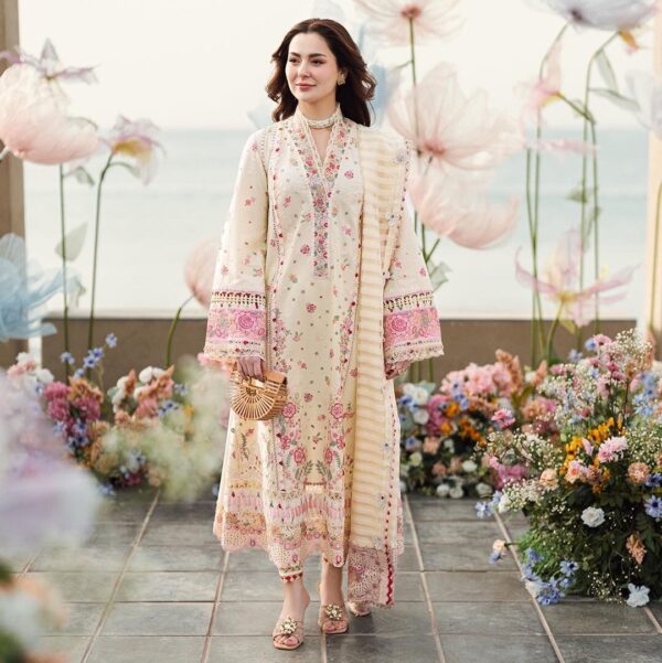 Premium Lawn Cotton Suit with Monar Dupatta