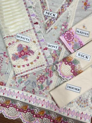 Premium Lawn Cotton Suit with Monar Dupatta