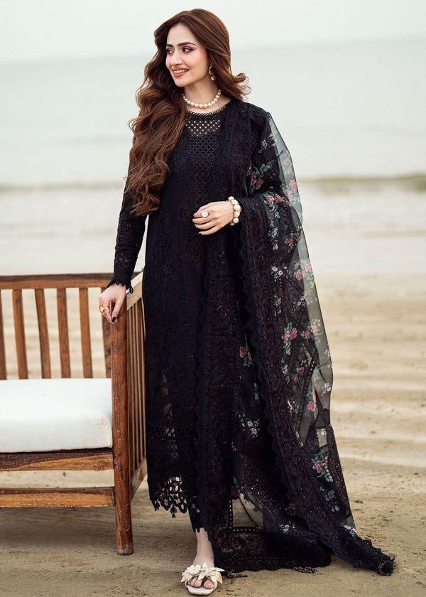 Premium Embroidered Lawn Suit With Organza Dupatta