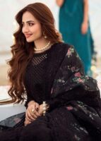 Premium Embroidered Lawn Suit With Organza Dupatta