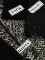 Luxury Semi Pure Chiffon Embroidered Suit With Organza Details