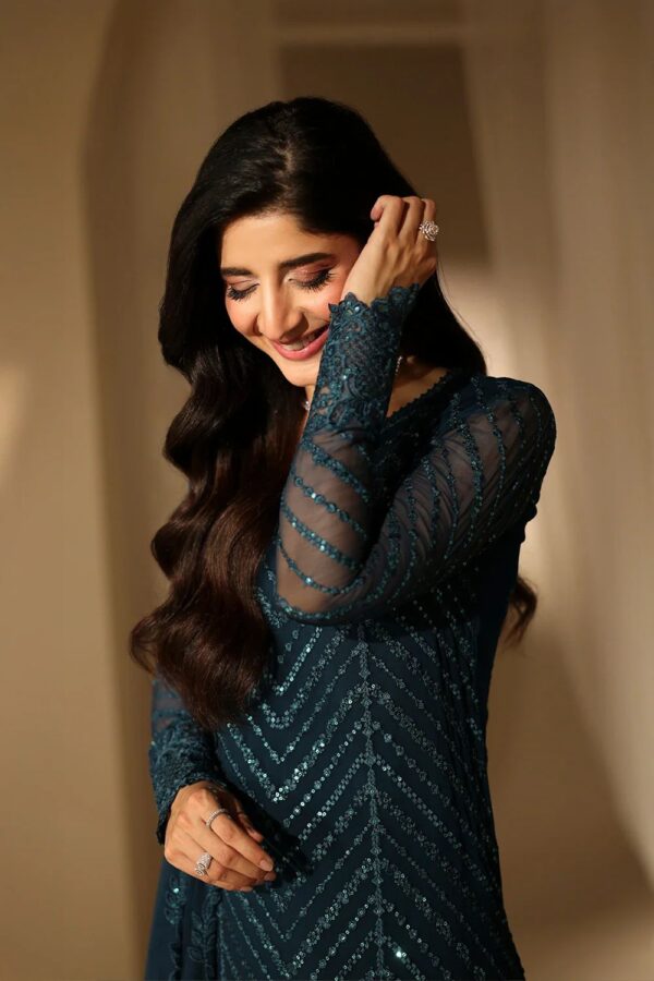 Premium Semi Pure Chiffon Embroidered Suit