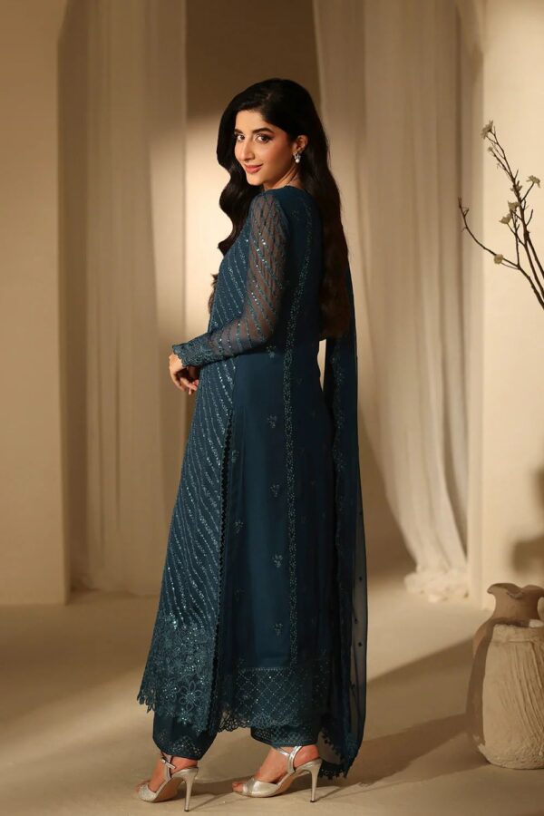 Premium Semi Pure Chiffon Embroidered Suit