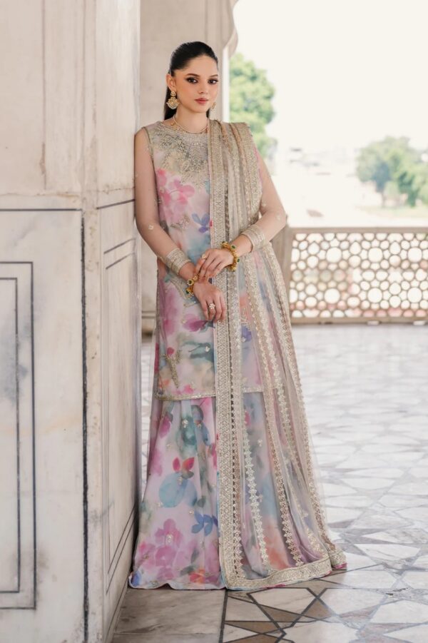 Embroidered Lawn Suit With Heavy Net Dupatta – Master Quality