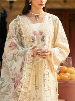 Premium Chikankari Embroidered Lawn 3-Piece Suit