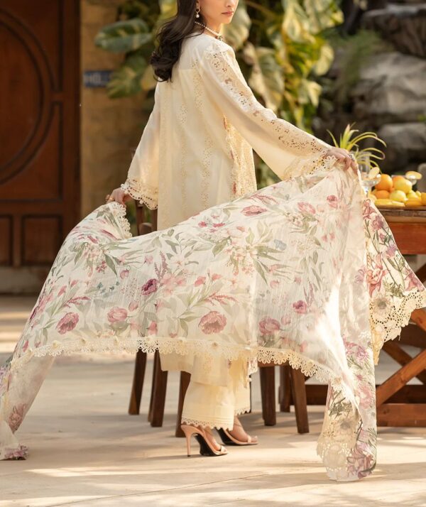 Premium Chikankari Embroidered Lawn 3-Piece Suit