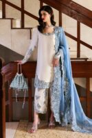 Heavy Embroidered Sheesha Silk Unstitched 3-Piece Suit with Adda Work