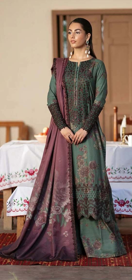 Summer Luxe Edit – Embroidered Printed Lawn 3-Piece