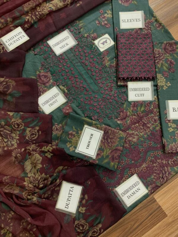 Summer Luxe Edit – Embroidered Printed Lawn 3-Piece