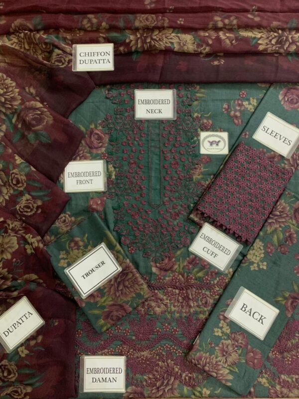 Summer Luxe Edit – Embroidered Printed Lawn 3-Piece