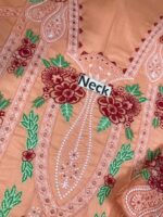 Regal Bloom – Heavy Embroidered Lawn 3-Piece with Printed Silk Dupatta