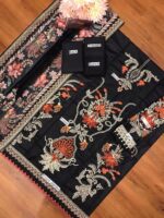 Premium Embroidered Lawn Eid Suit With Net Dupatta