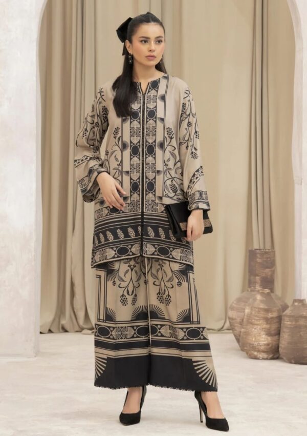 Digital Printed Lawn 2 Piece Unstitched Suit – Premium Bana Dora Cord Set
