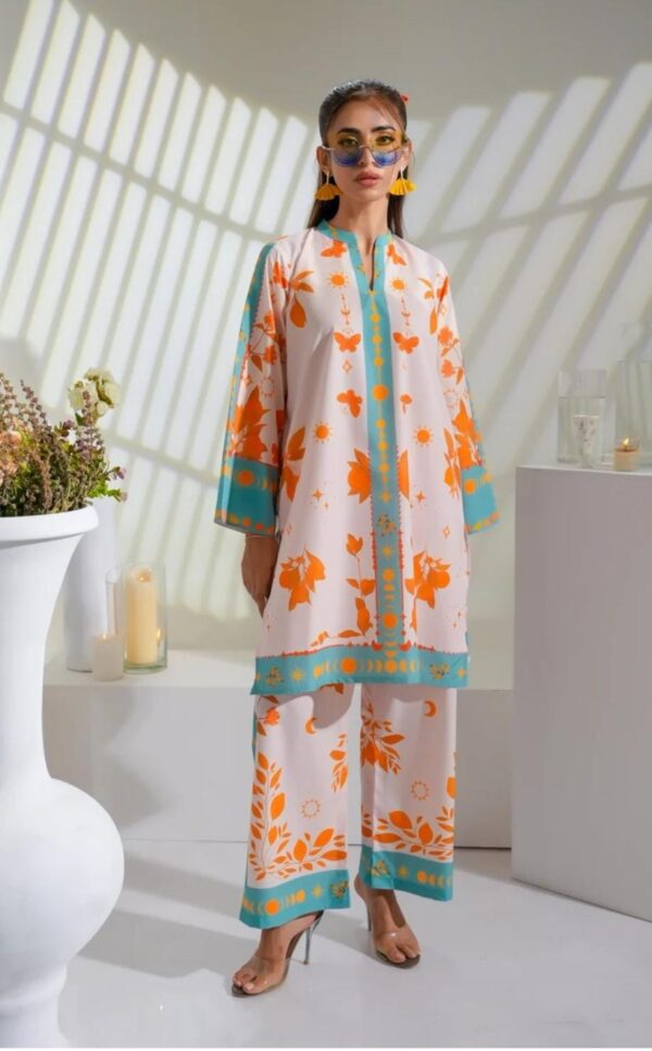 Shop Afsafa Digital Printed Lawn Cord Set – 2 Piece