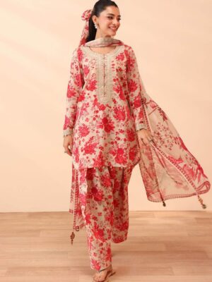Premium Bana Dora Lawn Suit – Digital Dupatta (Design 07)