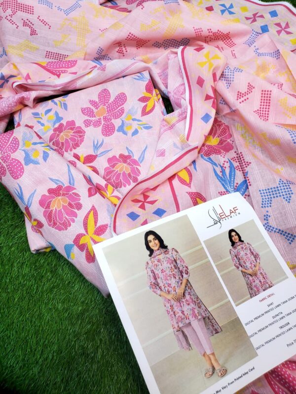 Premium Bana Dora Lawn Suit – Digital Dupatta (Design 03)