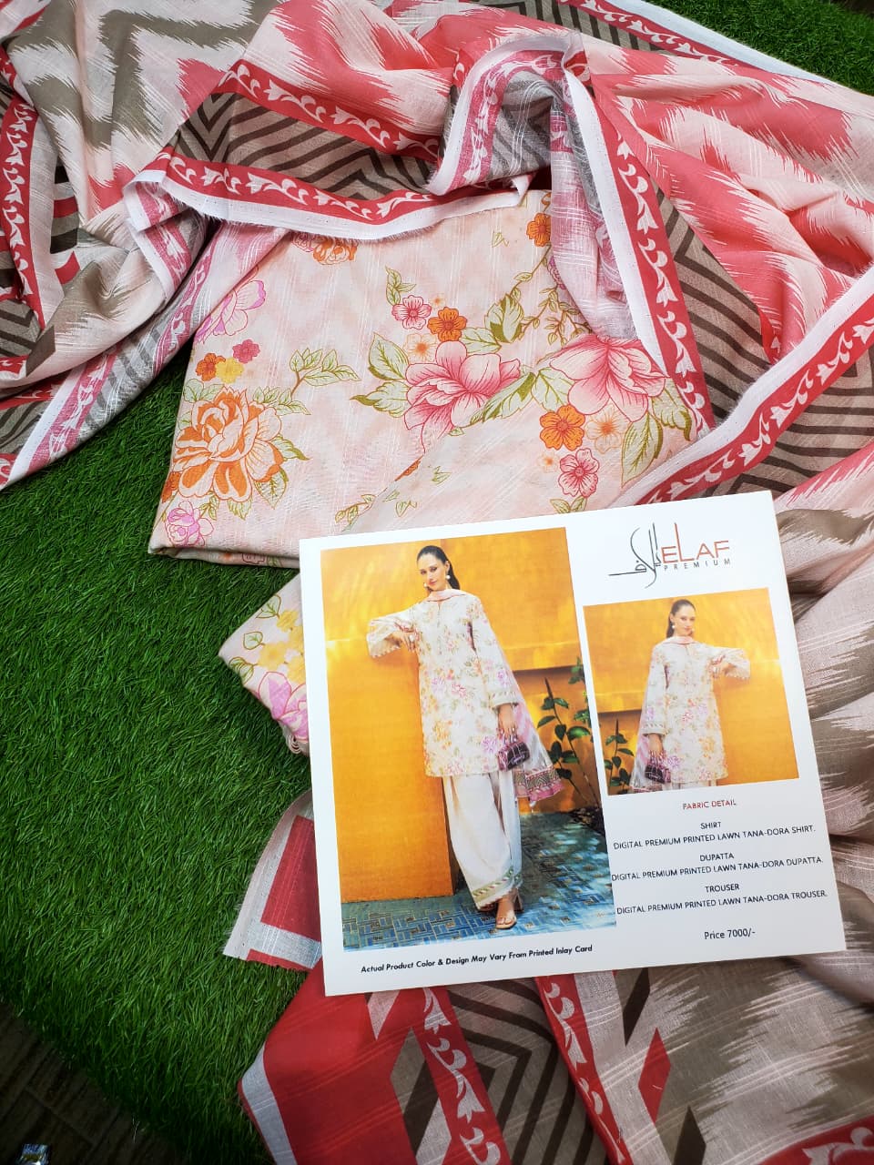 Premium Bana Dora Lawn Suit – Digital Dupatta (Design 01)