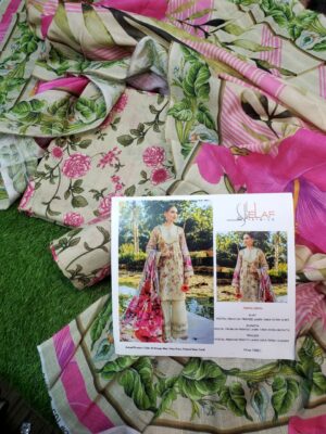 Premium Bana Dora Lawn Suit – Digital Dupatta (Design 02)