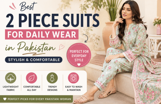 Best 2 Piece Suits for Daily Wear in Pakistan - Stylish & Comfortable