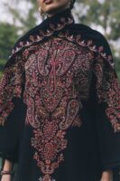 Afsafa Black Embroidered Egyptian Cotton 3 Piece Suit