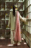 Afsafa Sage Embroidered Raw Silk 3 Piece Suit
